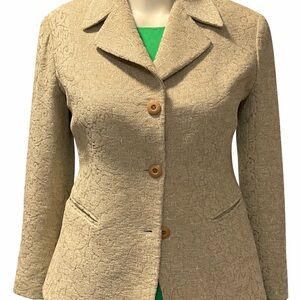 Emanuel Ungaro Pale Gold/Tan Women's Blazer